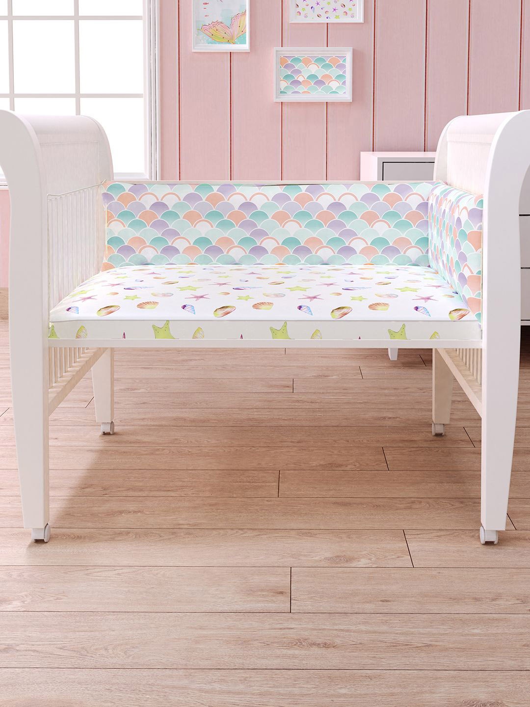 

Fancy Fluff Girls Baby Bed Sets, White