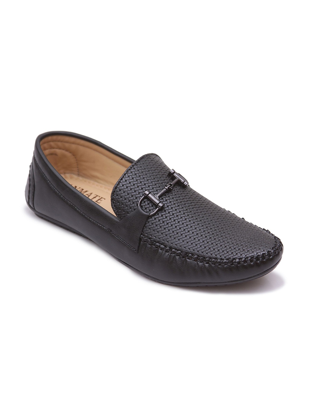 

VIV Men Textured Loafers, Black