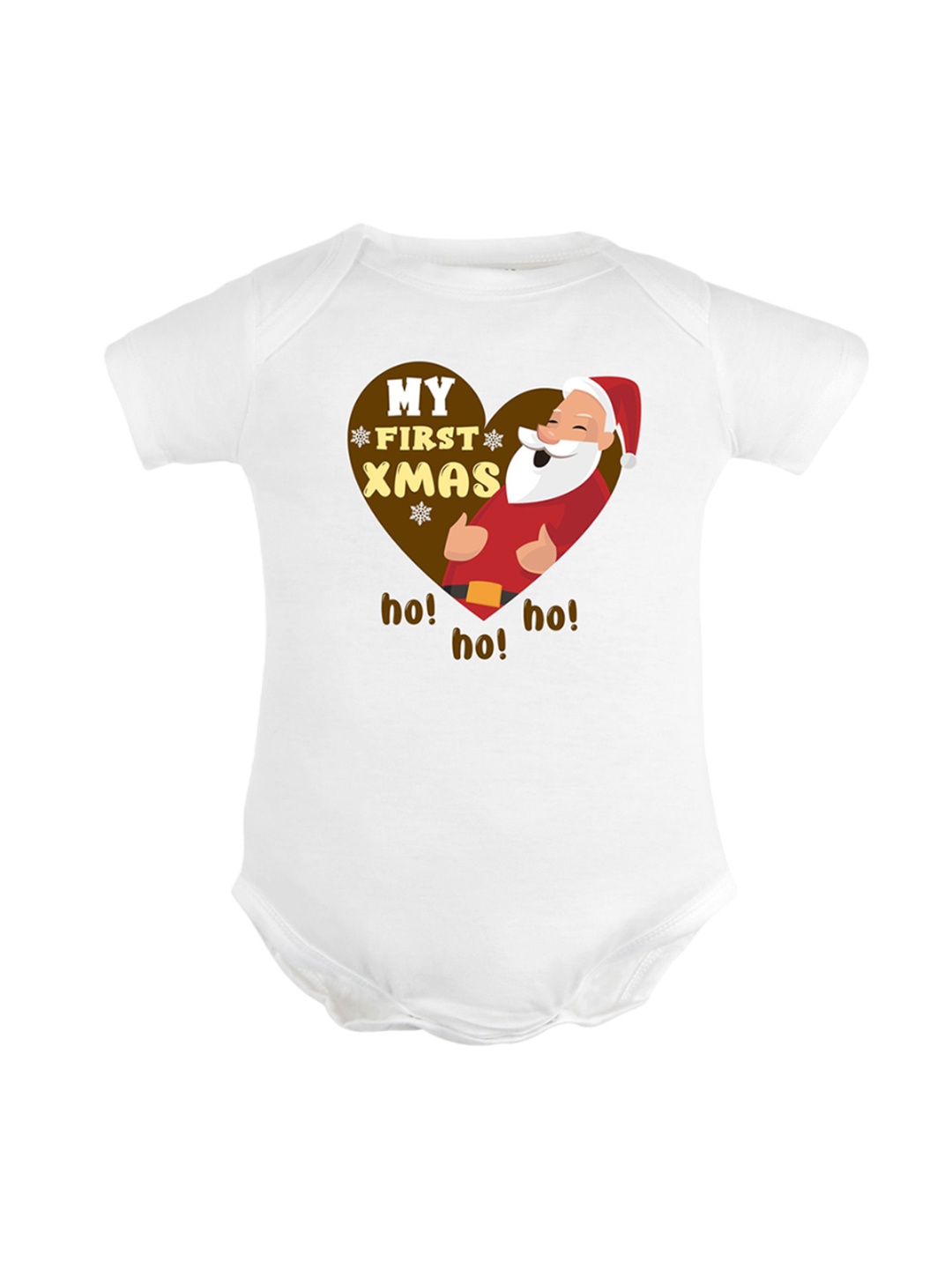

FFLIRTYGO Infants Printed Pure Cotton Bodysuit, White