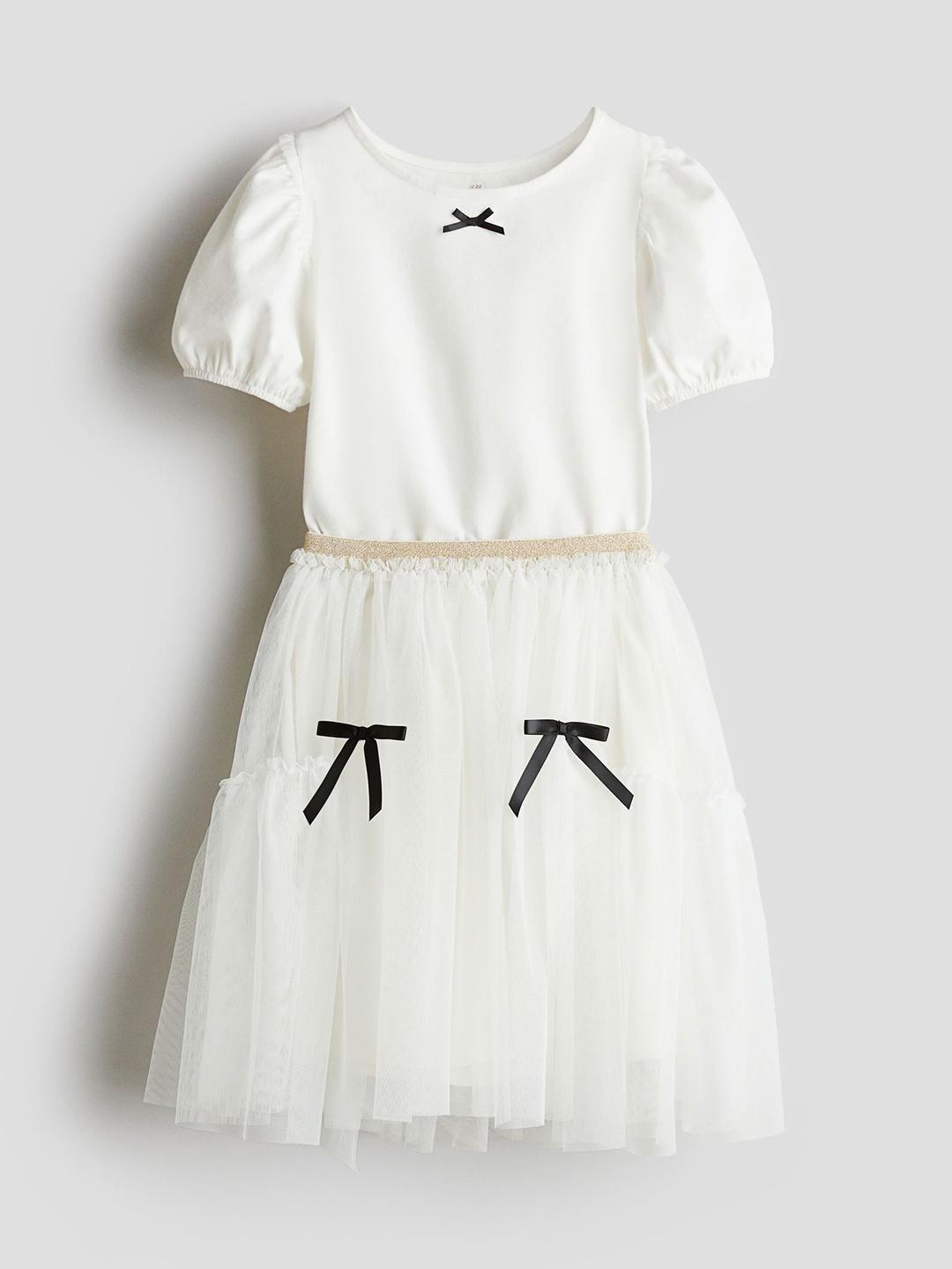 

H&M Girls 2-Piece Top & Tulle Skirt Set, White