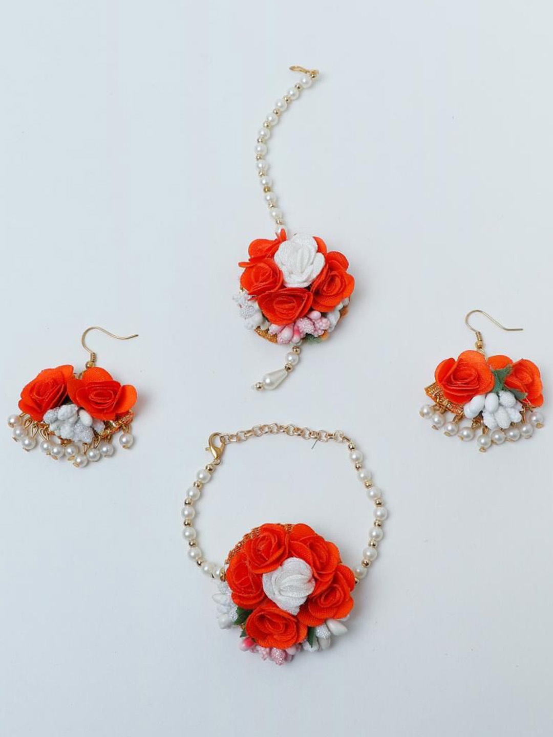 

Daizy Girls Flower-Design Beaded Jewellery Set, Gold