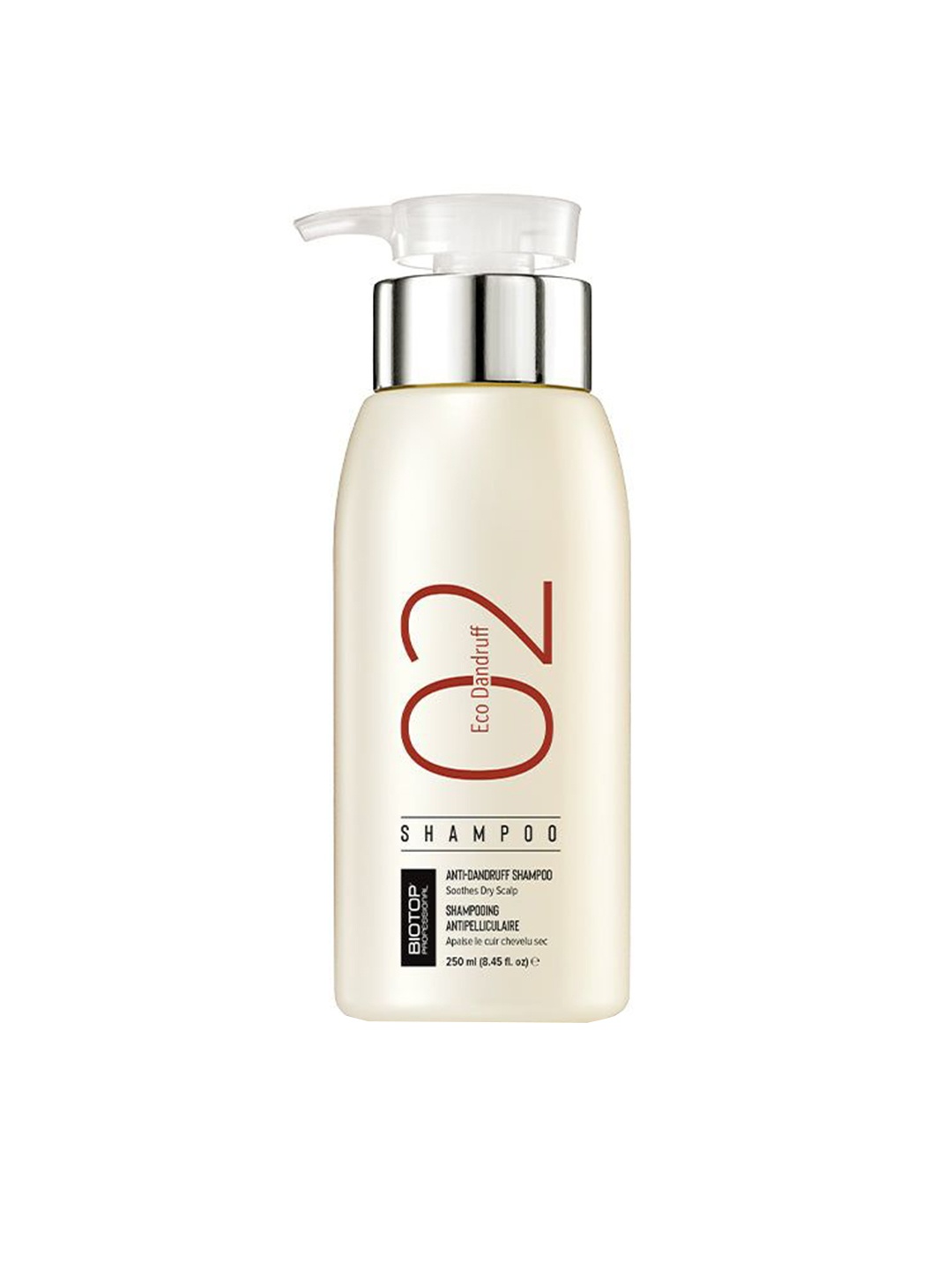 

BIOTOP PROFESSIONAL 02 Eco Dandruff Shampoo With Zinc Pyrithione & Chamomile - 250 ml, Beige
