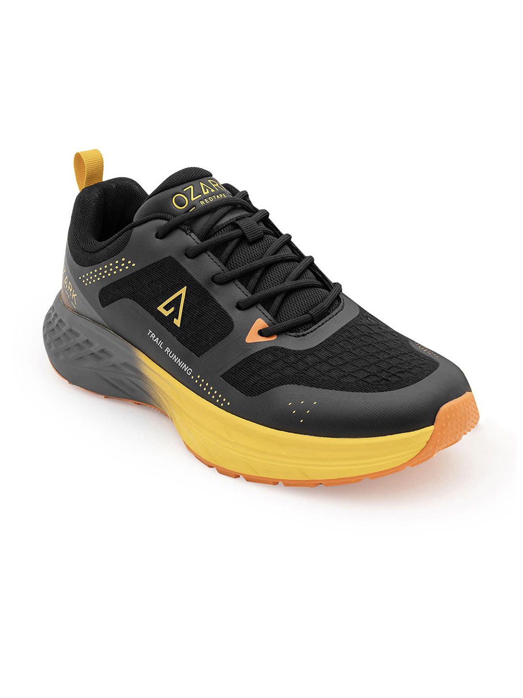 

Red Tape Ozark Men Mesh Lace-Ups Trail Running Shoes, Black