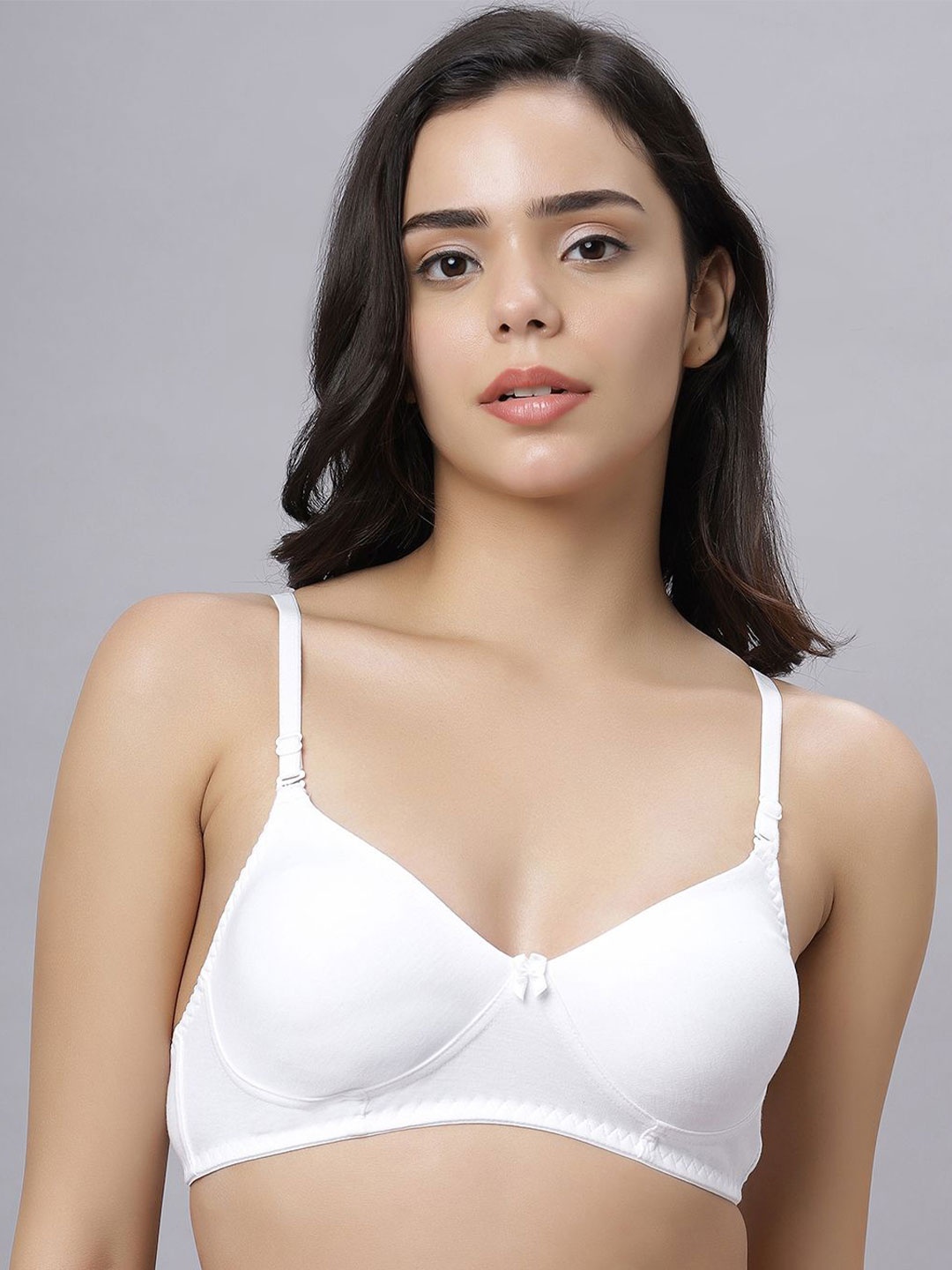 

Anoma Women Full Coverage Non Padded Bra, White