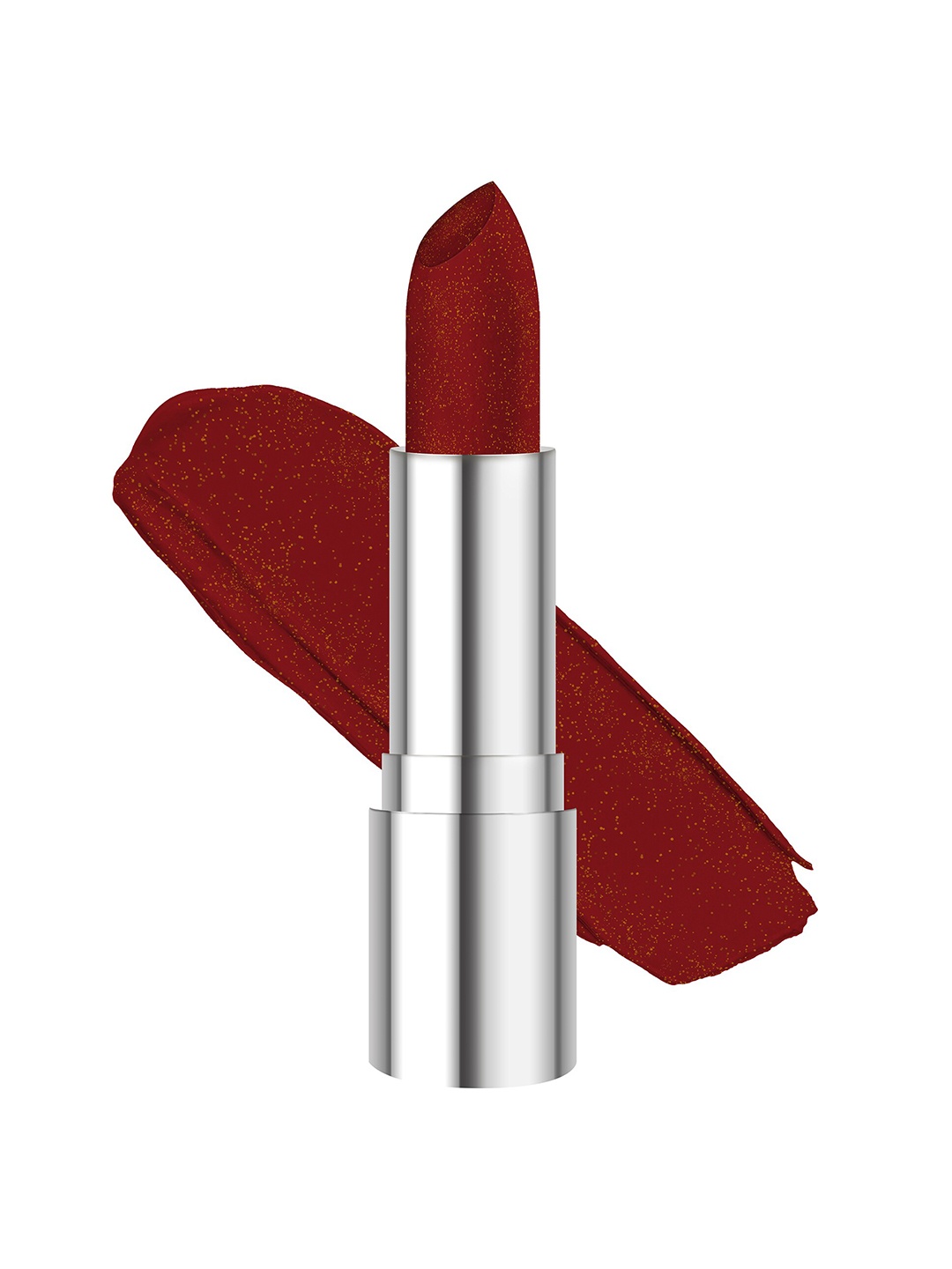 

Colors Queen Blast Smudge Proof Glittering Matte Lipstick 3.8 g - Copper Red 10, Maroon