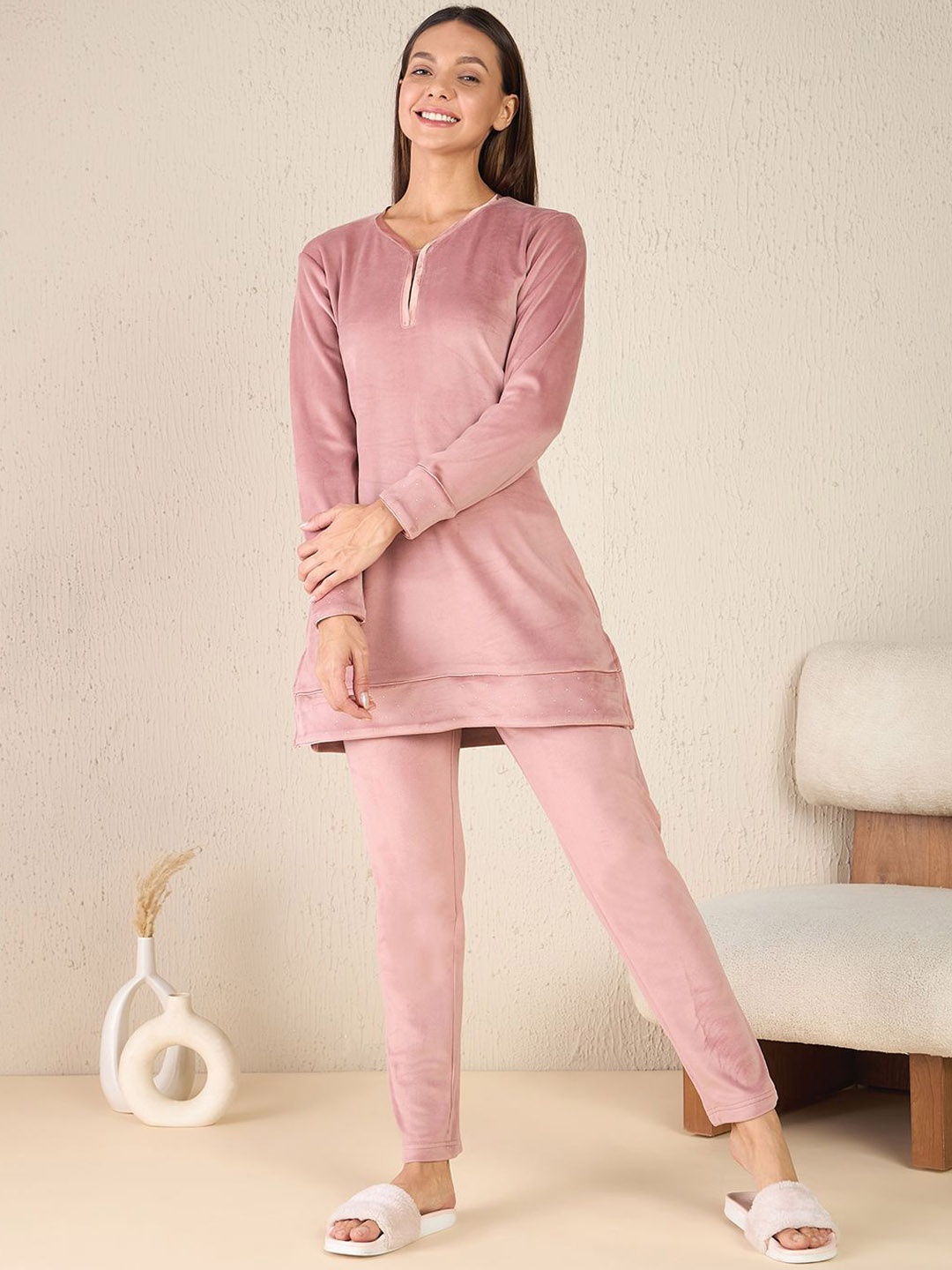 

Sweet Dreams Women Night suit, Pink