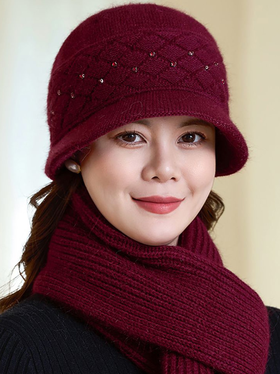 

StyleCast x Revolte Women Beanie, Maroon