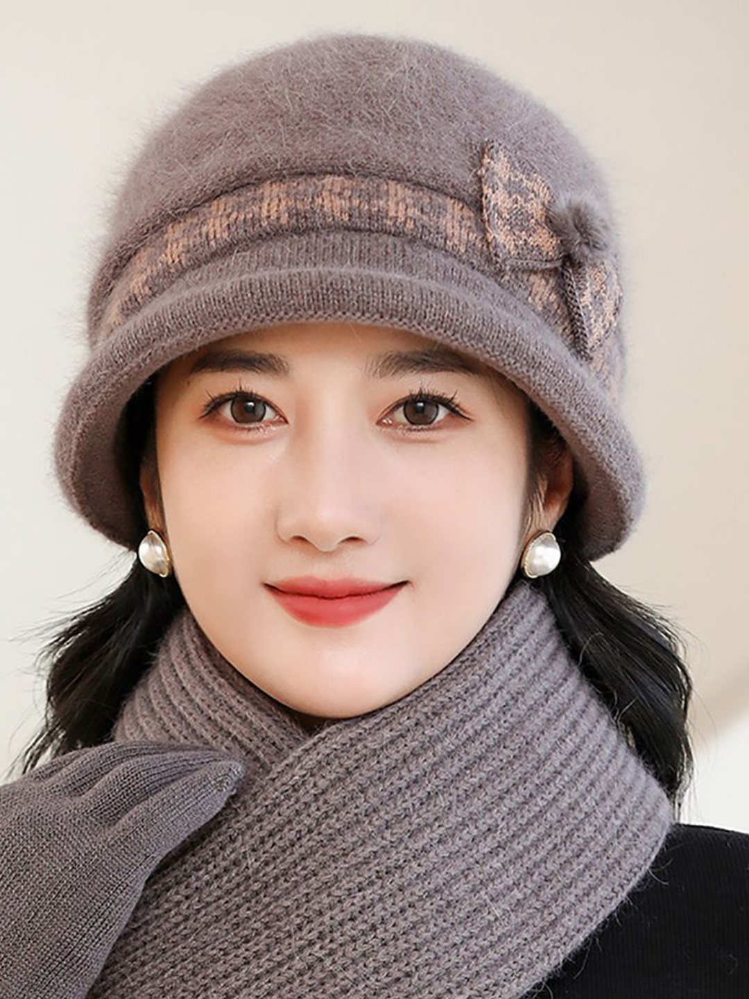 

StyleCast x Revolte Women Self Design Beanie, Khaki