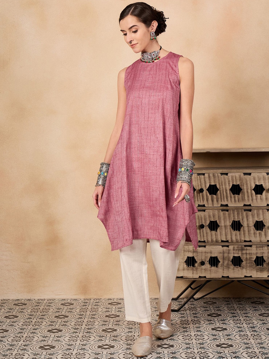 

InWeave Women Kurta, Purple