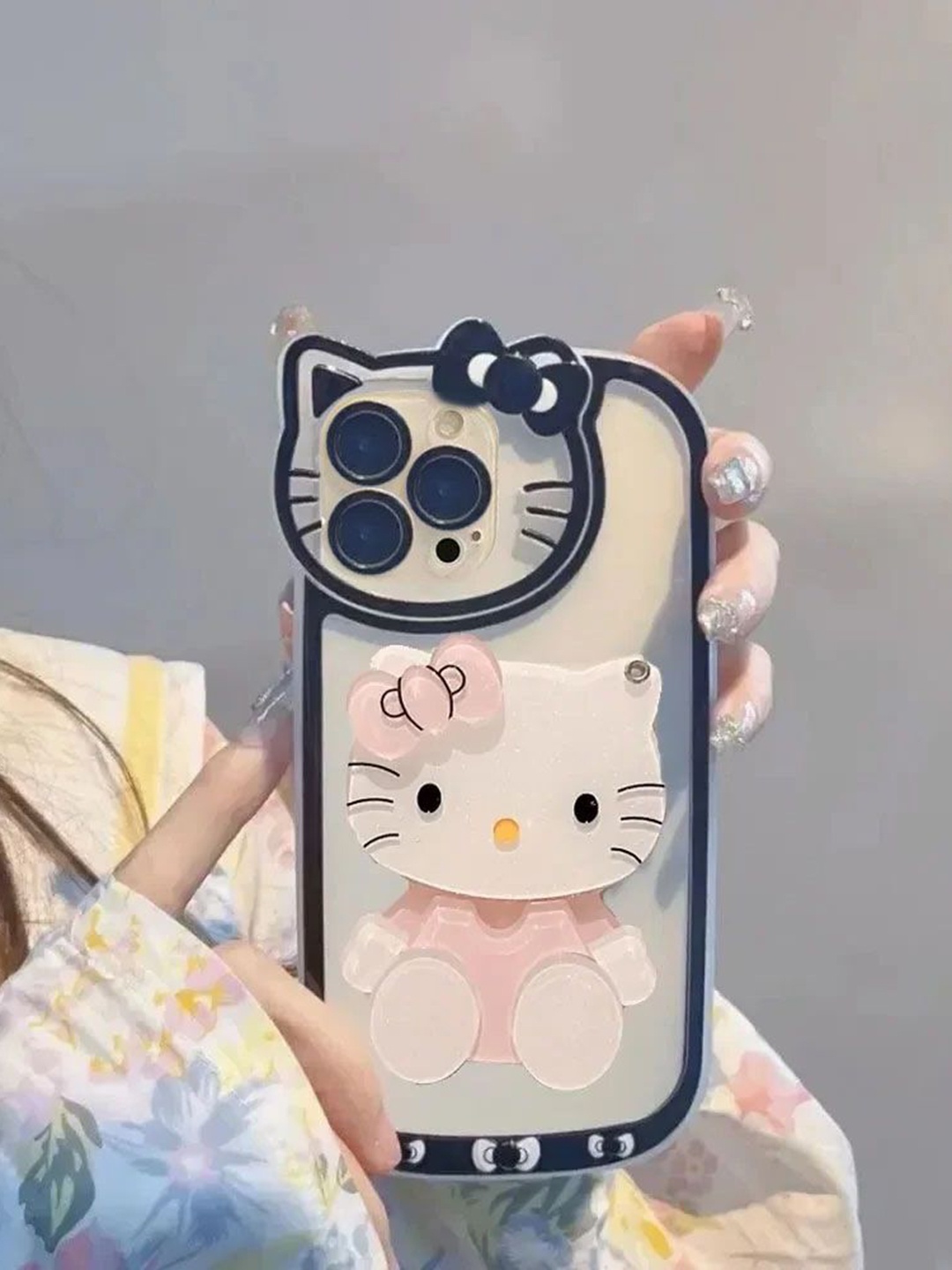

Luxury Kase Quirky Printed iPhone 15 Pro Max Back Case Mobile Accessories, Black