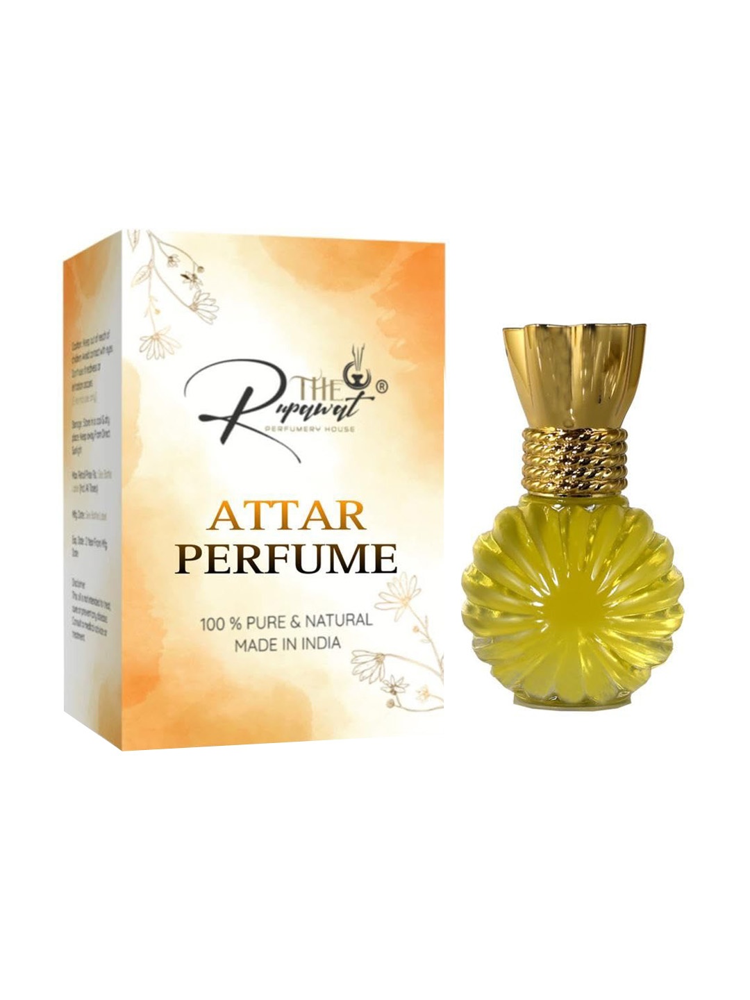 

THE RUPAWAT Perfumery House Champa Premium Pure & Natural Alcohol-Free Attar 12 ml, Transparent