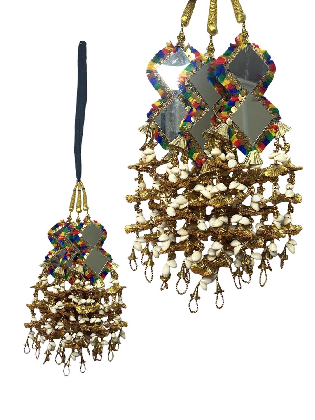 

Krelin Women Patiala Bridal Paranda Hair Accessory Set, Black