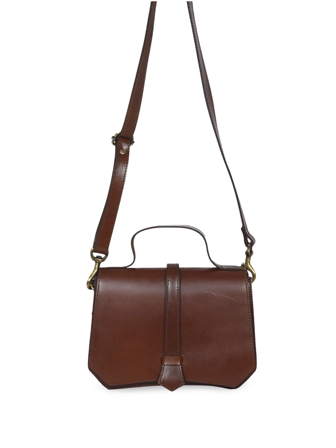 

Celtic Leather Bucket Sling Bag, Brown