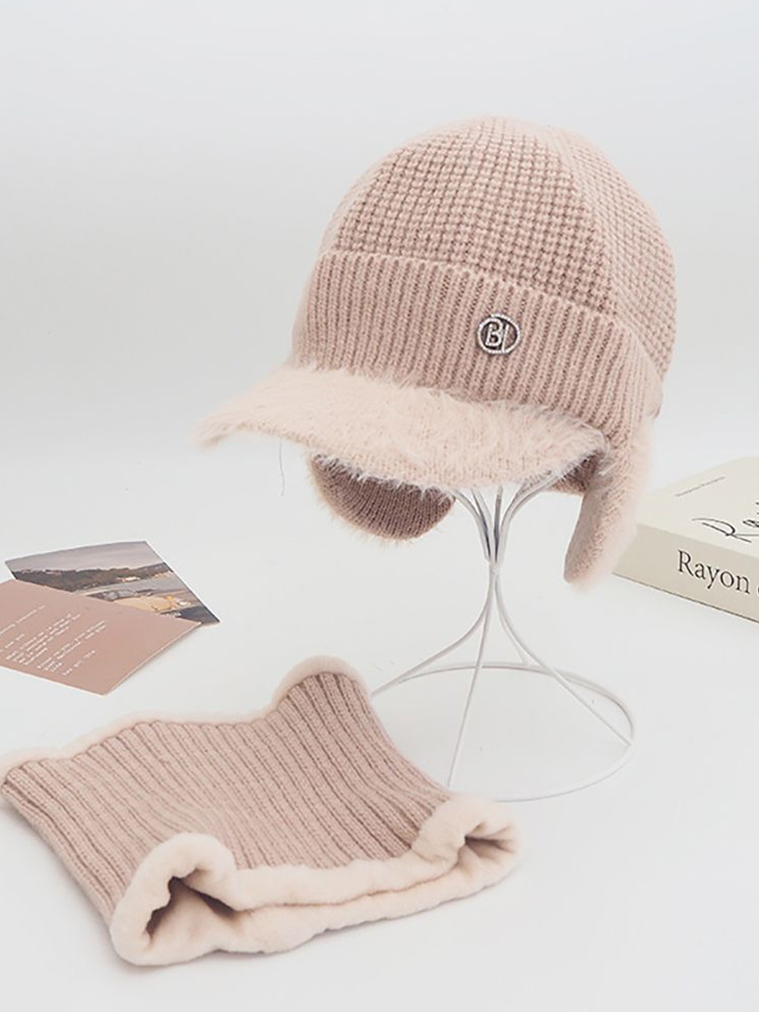 

StyleCast x Revolte Women Self Design Snapback Cap, Pink