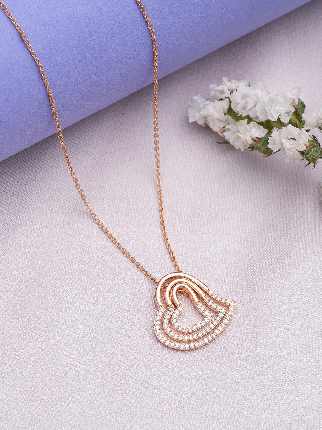 

Avyana Rose Gold-Plated Necklace