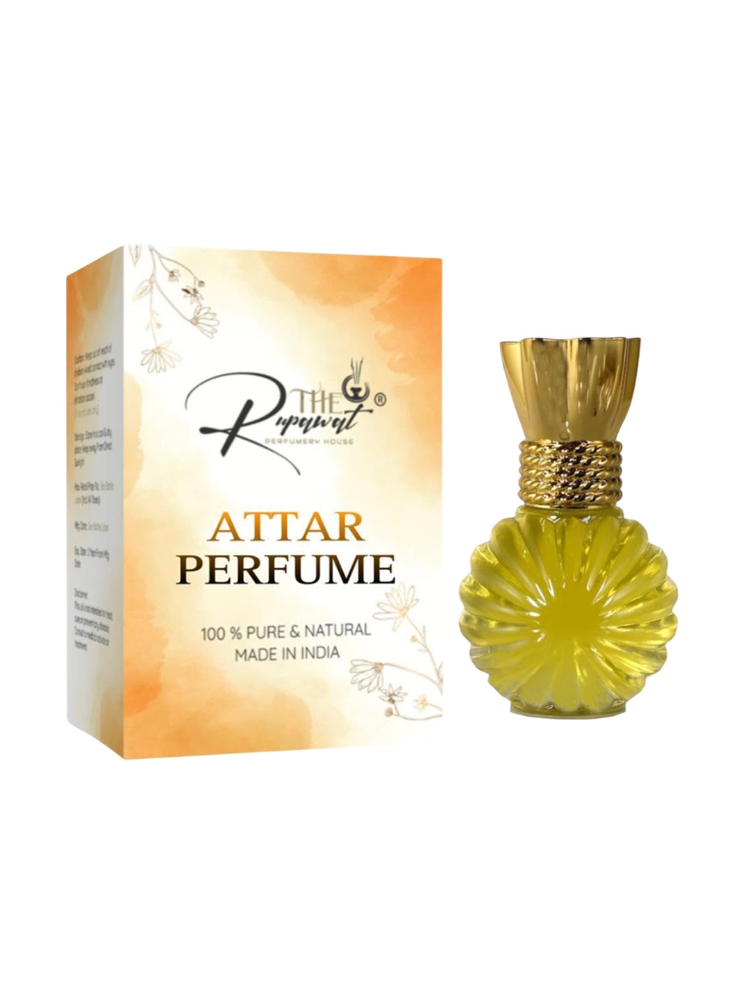 

THE RUPAWAT Perfumery House Chameli Premium Alcohol Free Natural & Pure Attar - 12 ml, Transparent