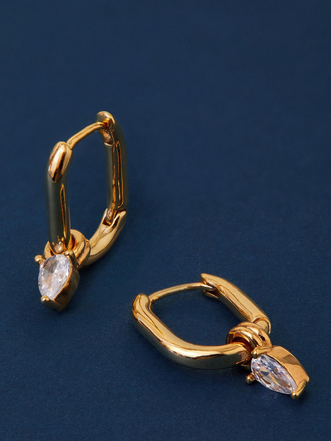 

Accessorize Teardrop Shaped Hoop Earrings, Gold