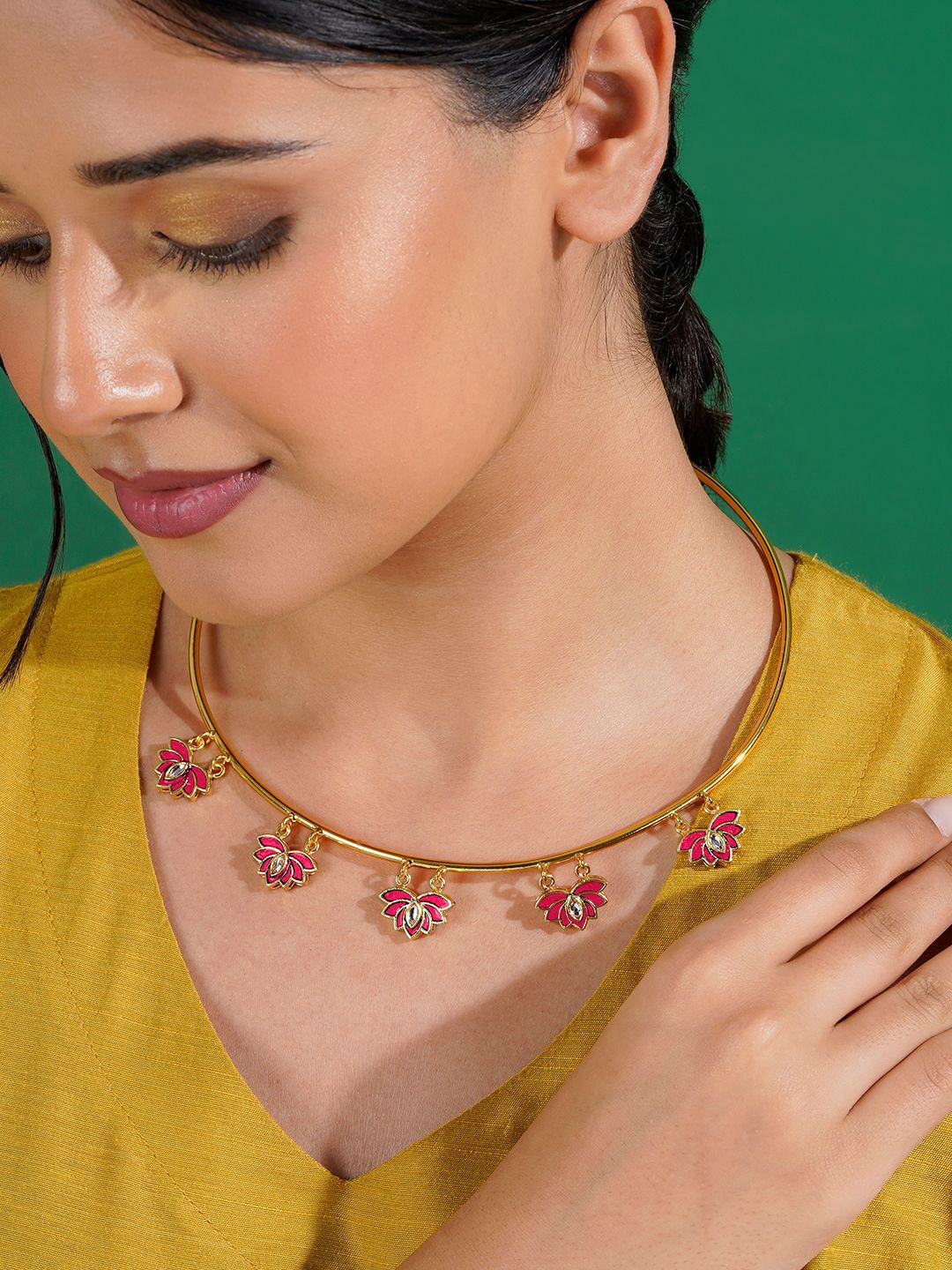 

TEEJH Gold-Plated Handcrafted Necklace