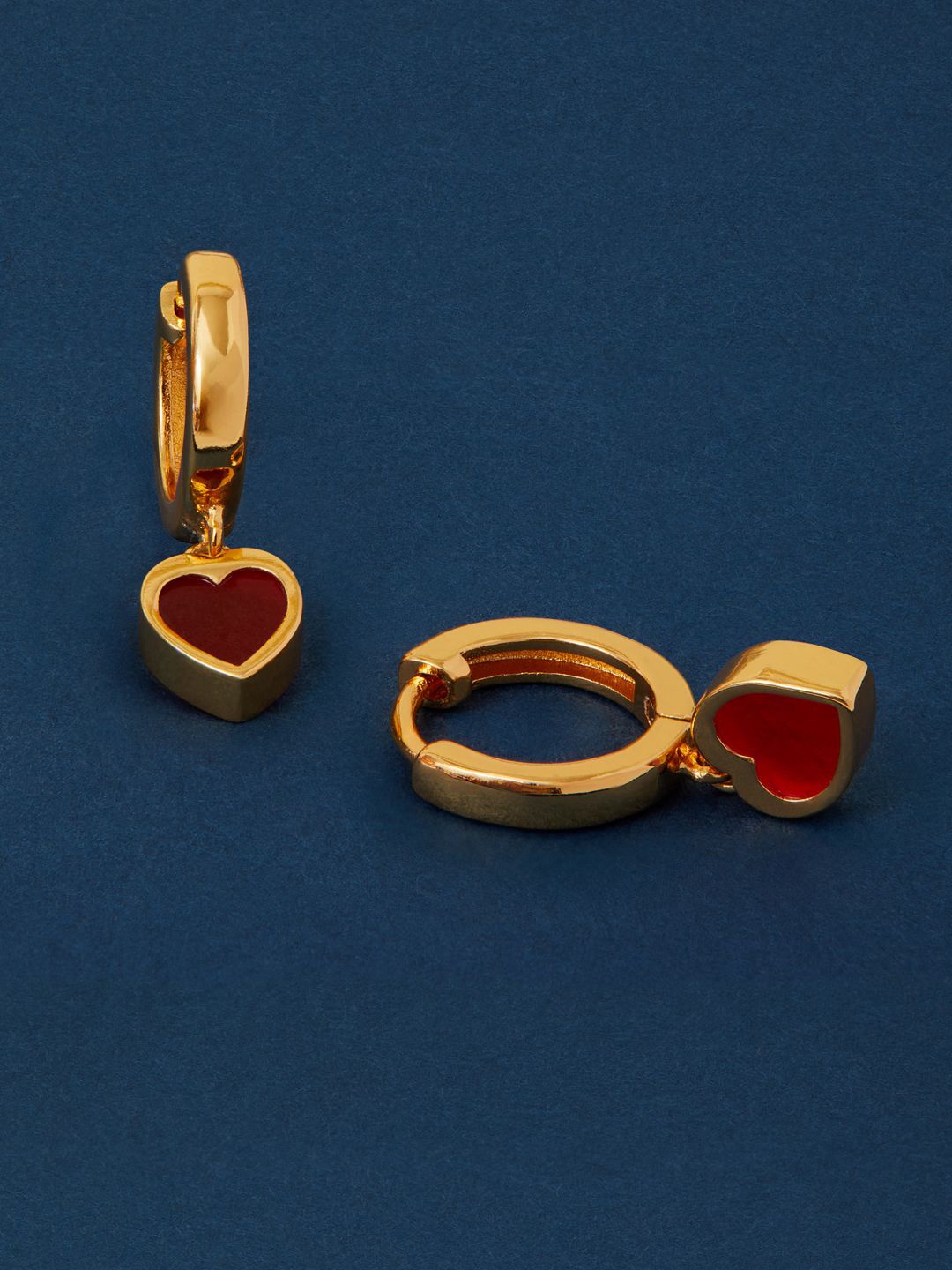 

Accessorize Heart Shaped Hoop Earrings, Gold