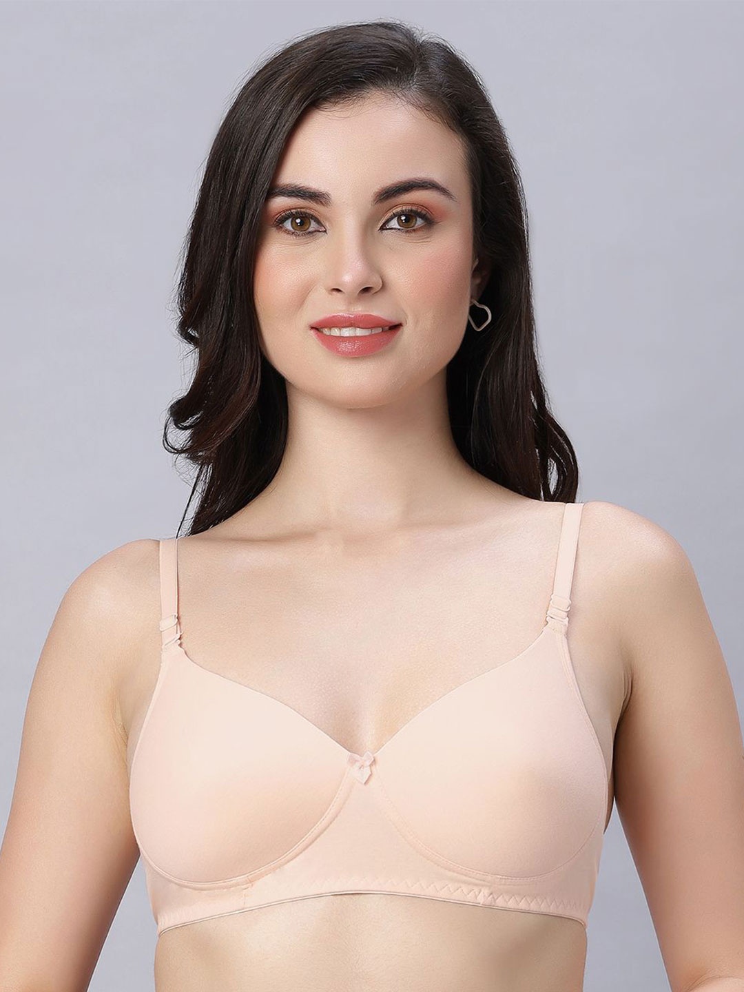 

Anoma Women Full Coverage Heavily Padded T-shirt Bra, Beige