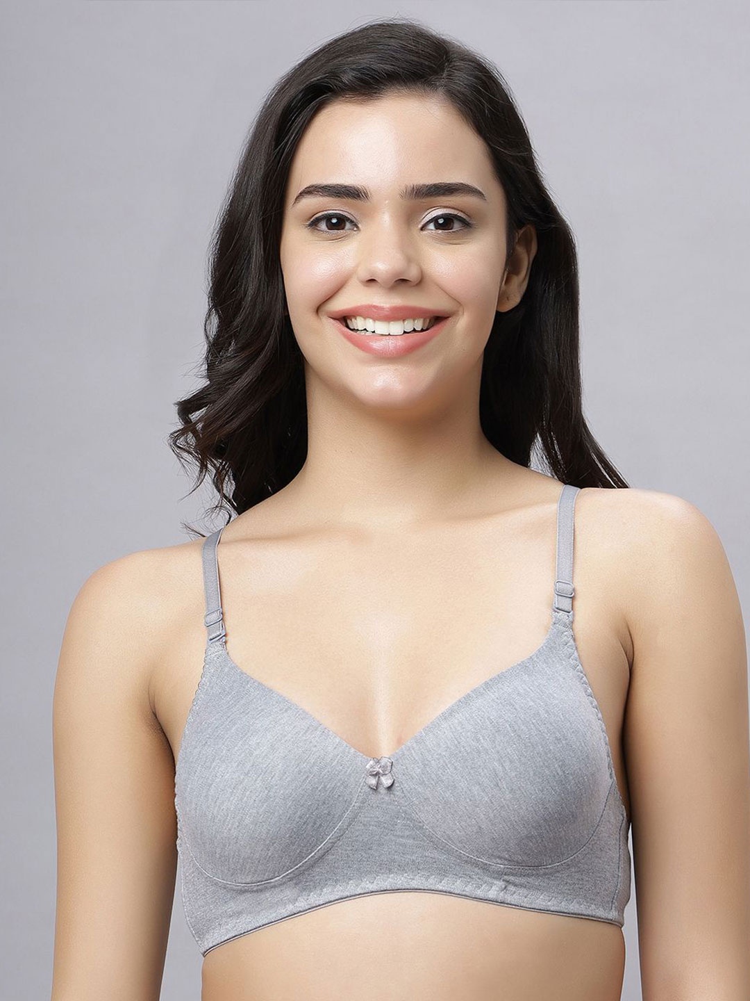 

Anoma Women Non Padded Full Coverage Everyday Bra, Grey