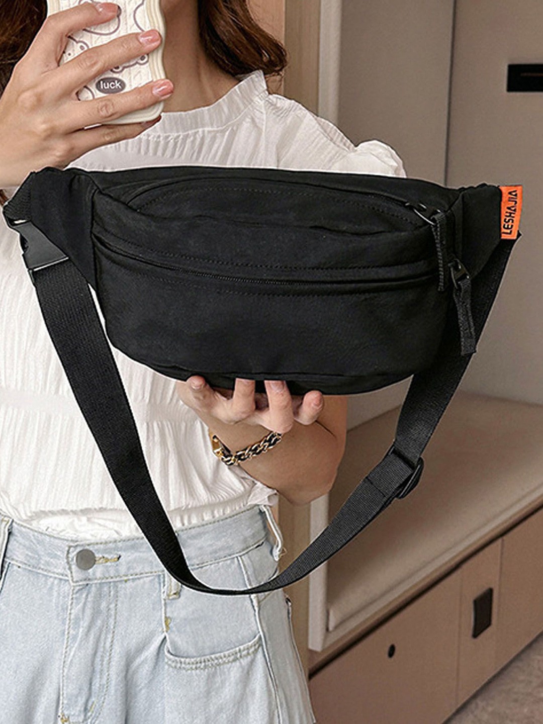

StyleCast Checked Fanny Pack, Na