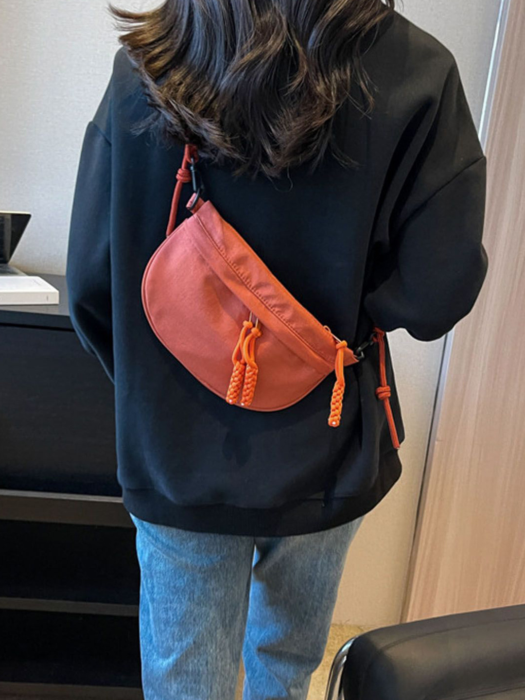 

StyleCast Orange-Coloured Crossbody Shoulder Bag