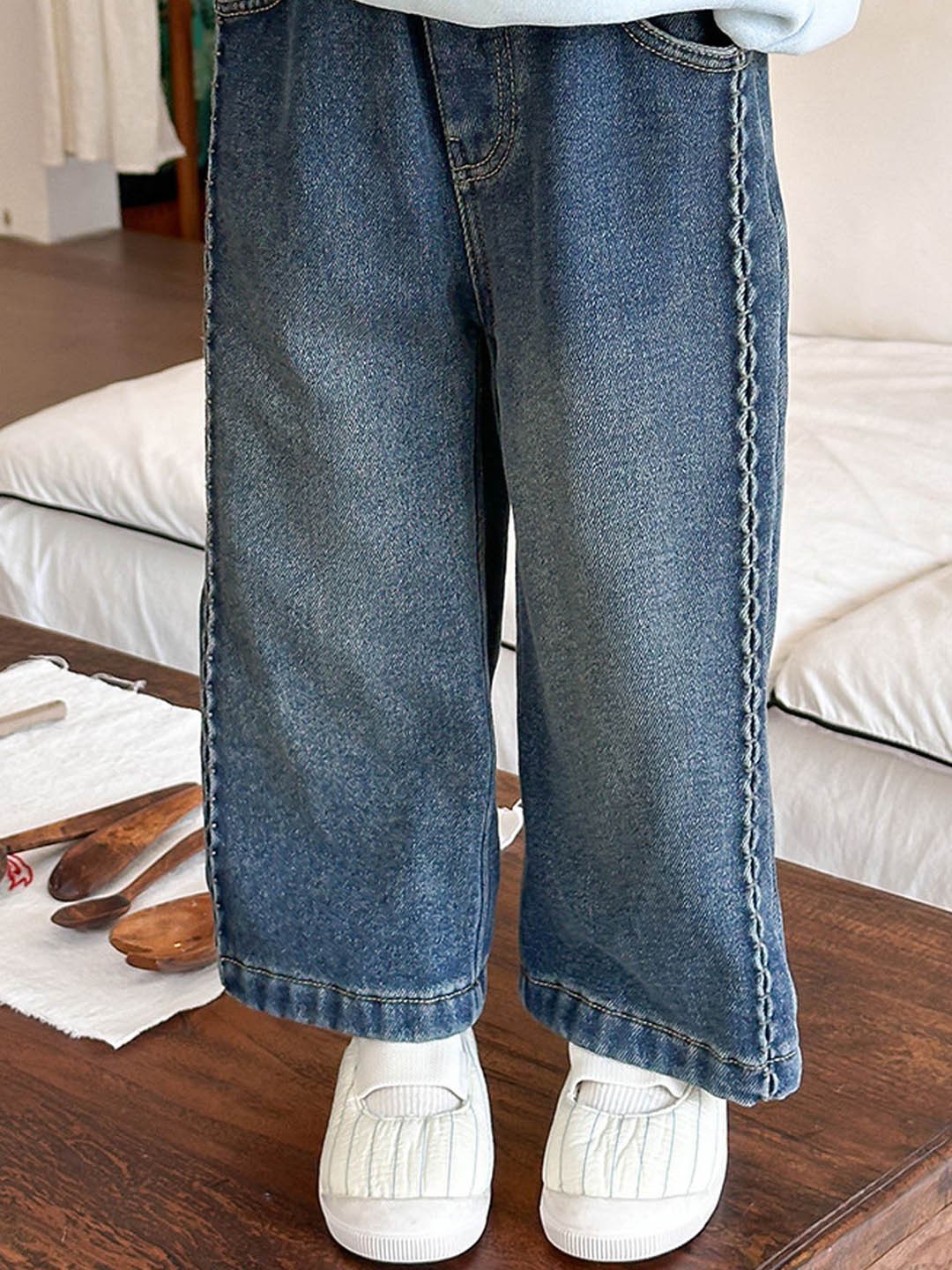 

FOREVER FRIDAY Girls Comfort Regular Fit Mid-Rise Jeans, Blue
