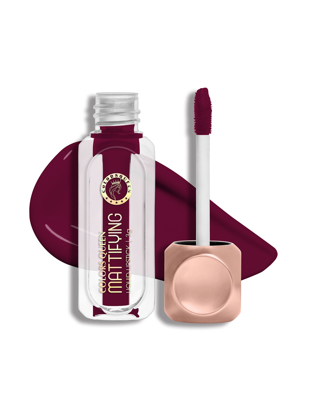 

Colors Queen Mattifying Long Lasting & Transfer-Proof Liquid Lipstick 3ml - Cranberry 08, Purple