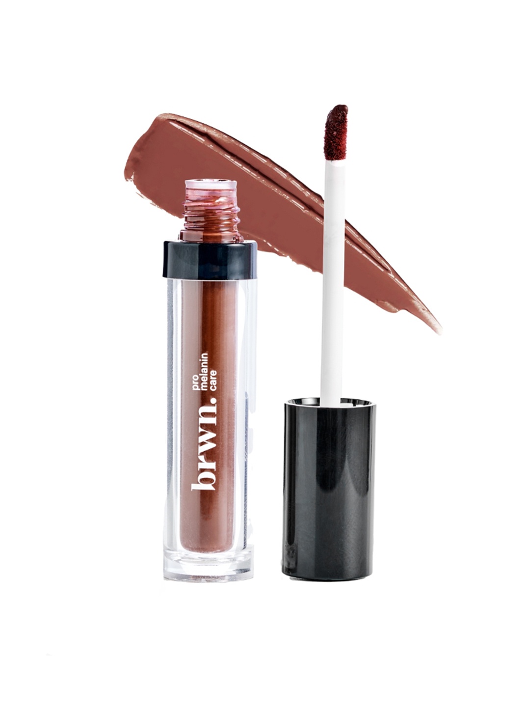 

brwn. pro melanin care Melt Matte Liquid Lipstick - 4.5ml - Nude-Tella, Camel brown