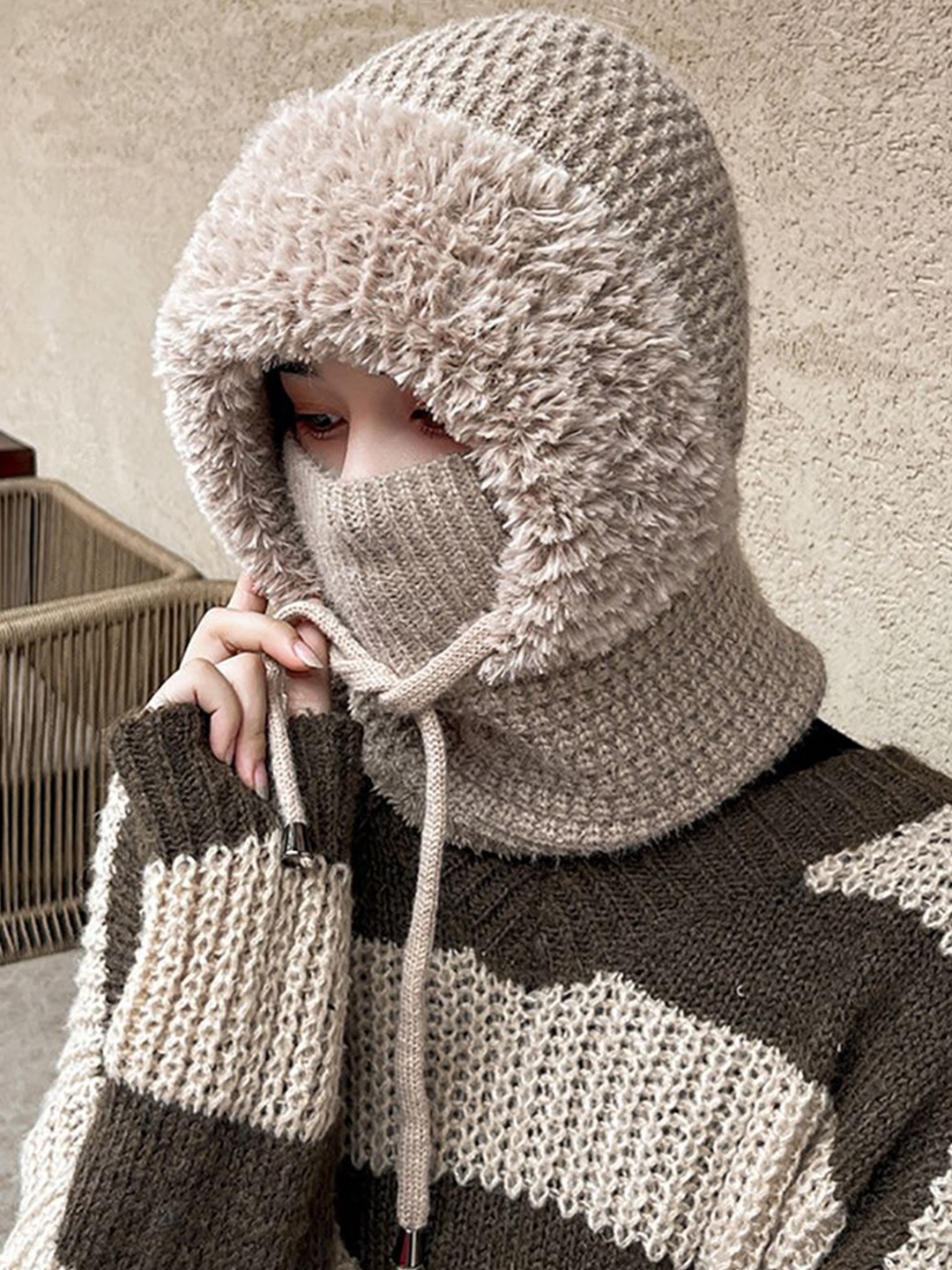 

StyleCast x Revolte Women Balaclava Caps, Khaki
