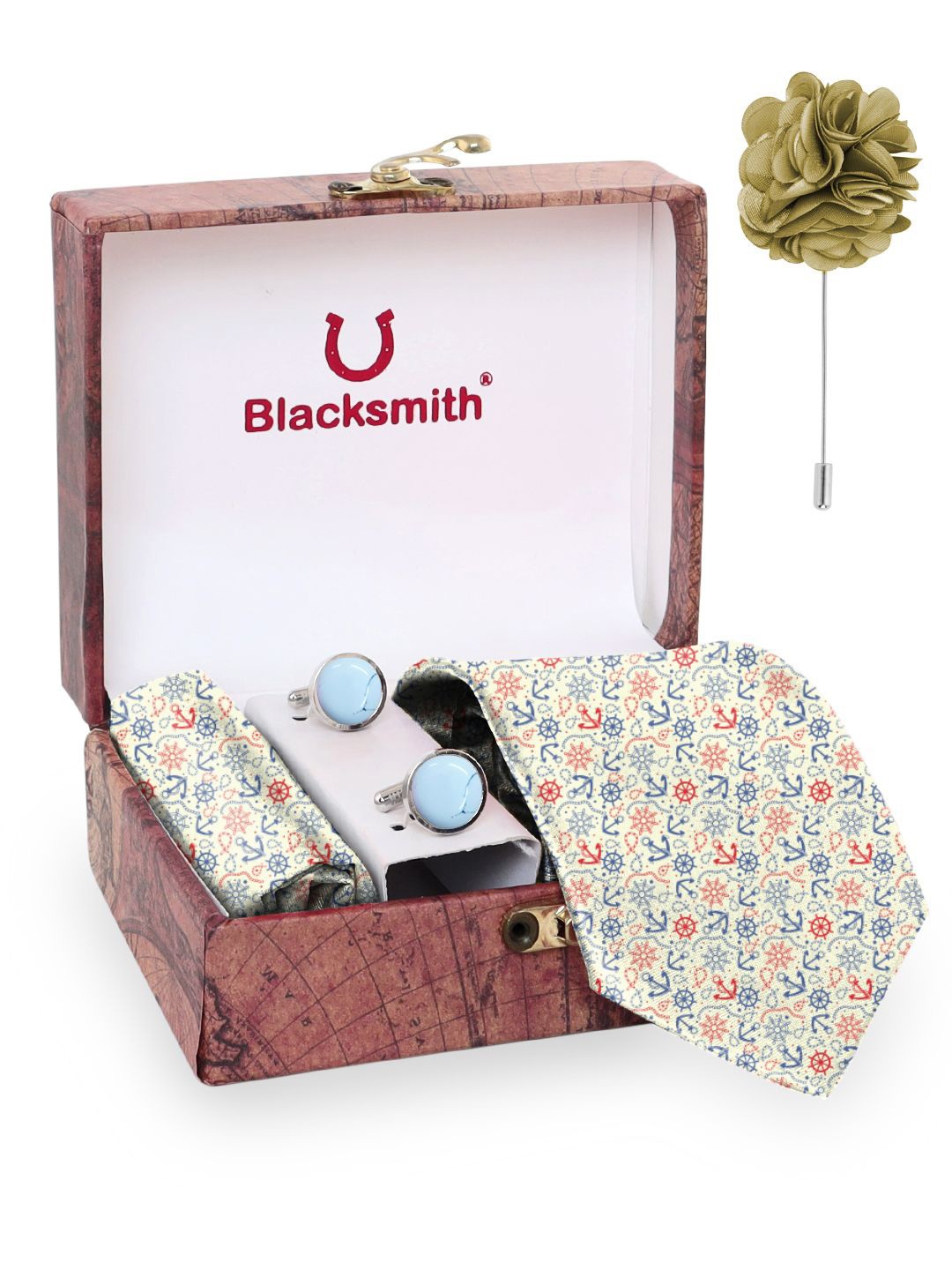 

Blacksmith Men Accessory Gift Set, Cream