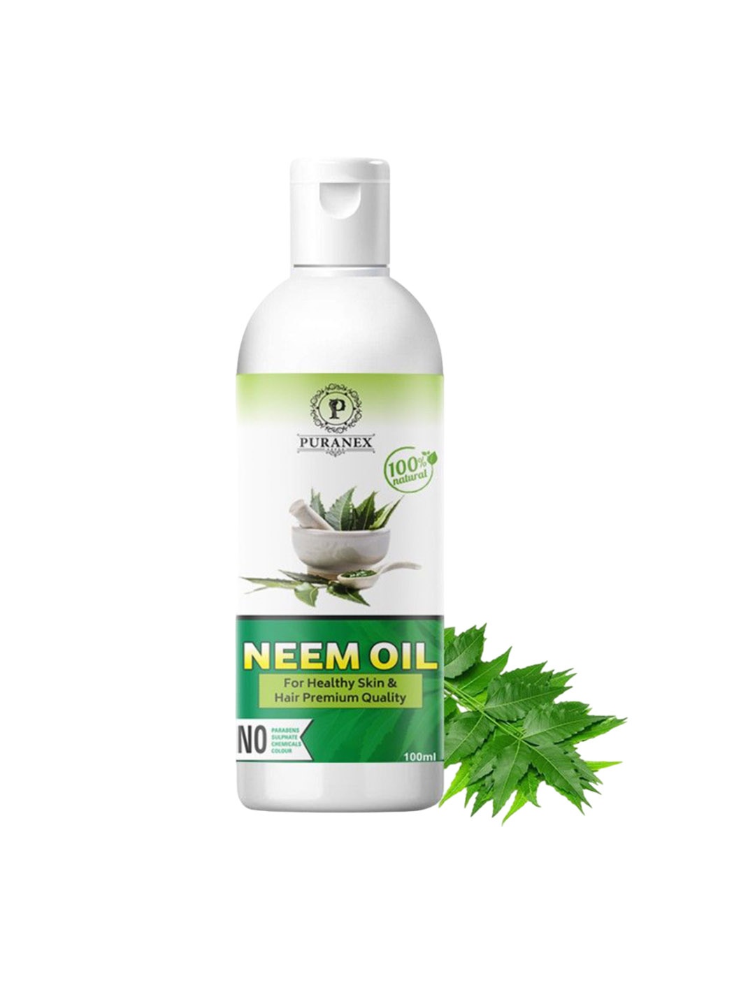 

Puranex 100% Cold Pressed Neem Oil - 100 ml, Transparent