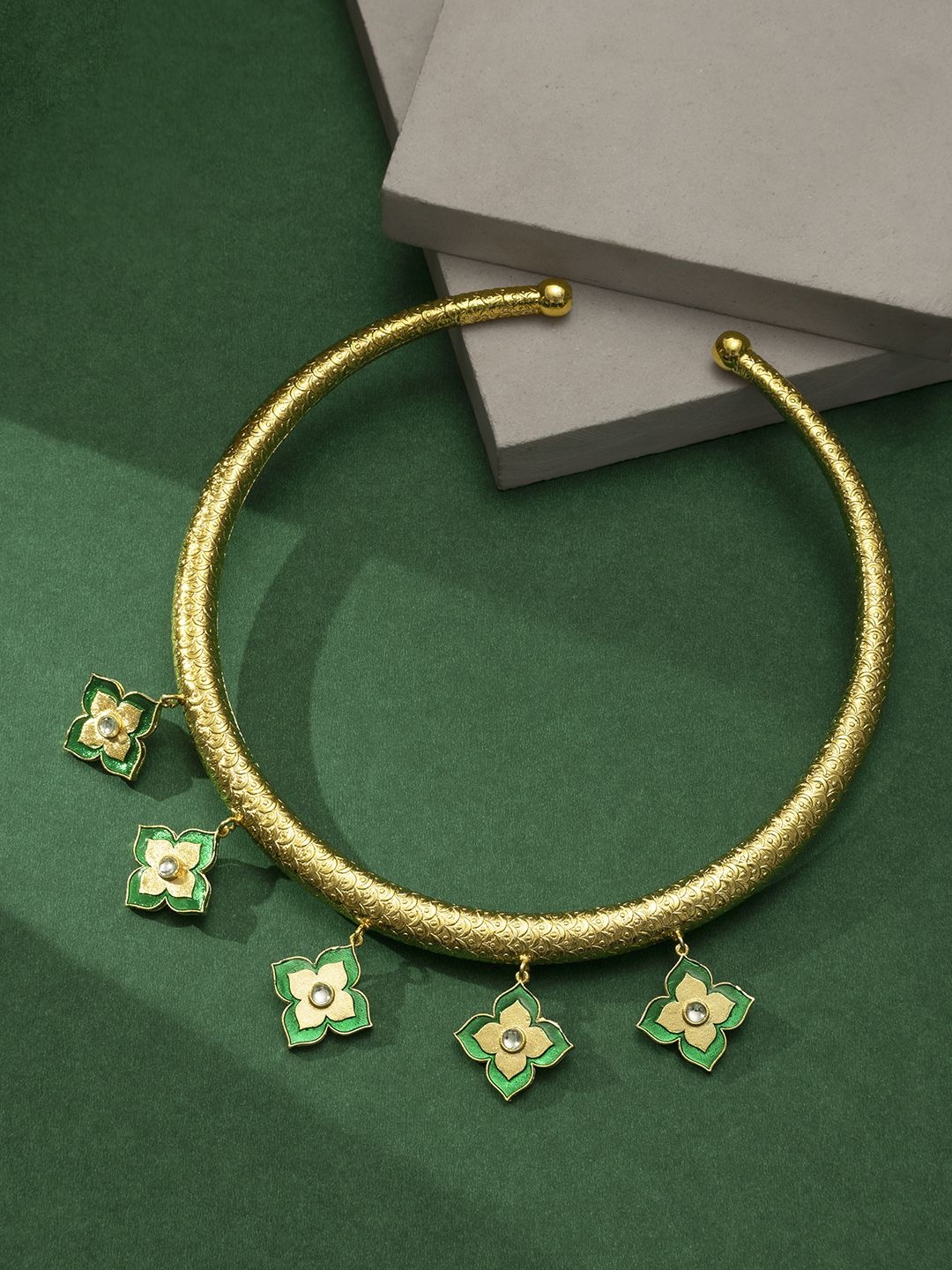 

TEEJH Gold-Plated Handcrafted Necklace