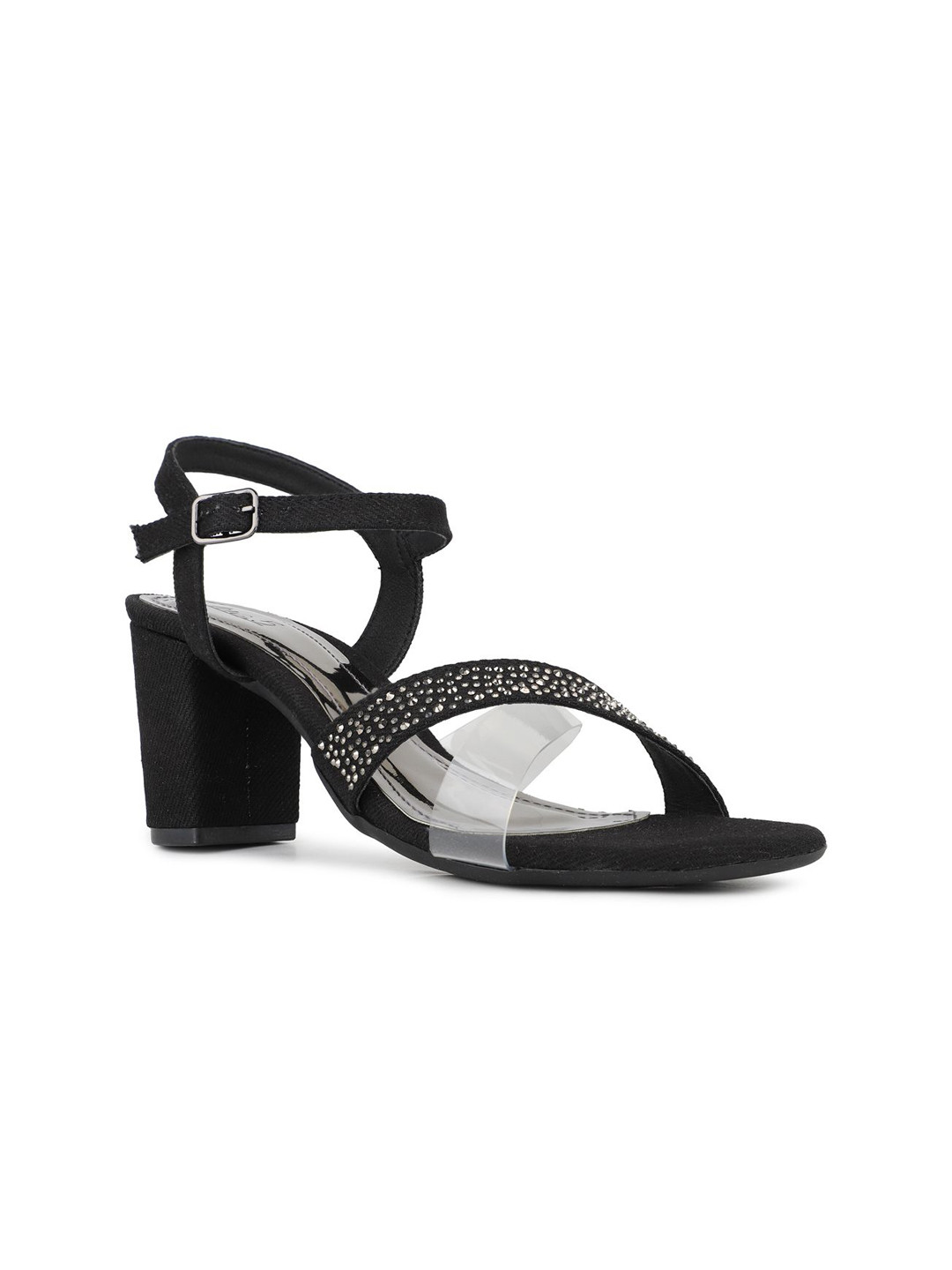 

Inc 5 Women Western - Embellished Block Heel Sandals, Black