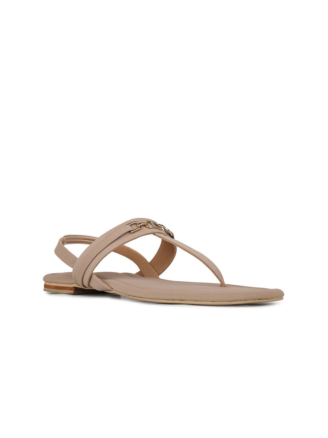 

Inc 5 Women Open Toe T-Strap Flats, Beige
