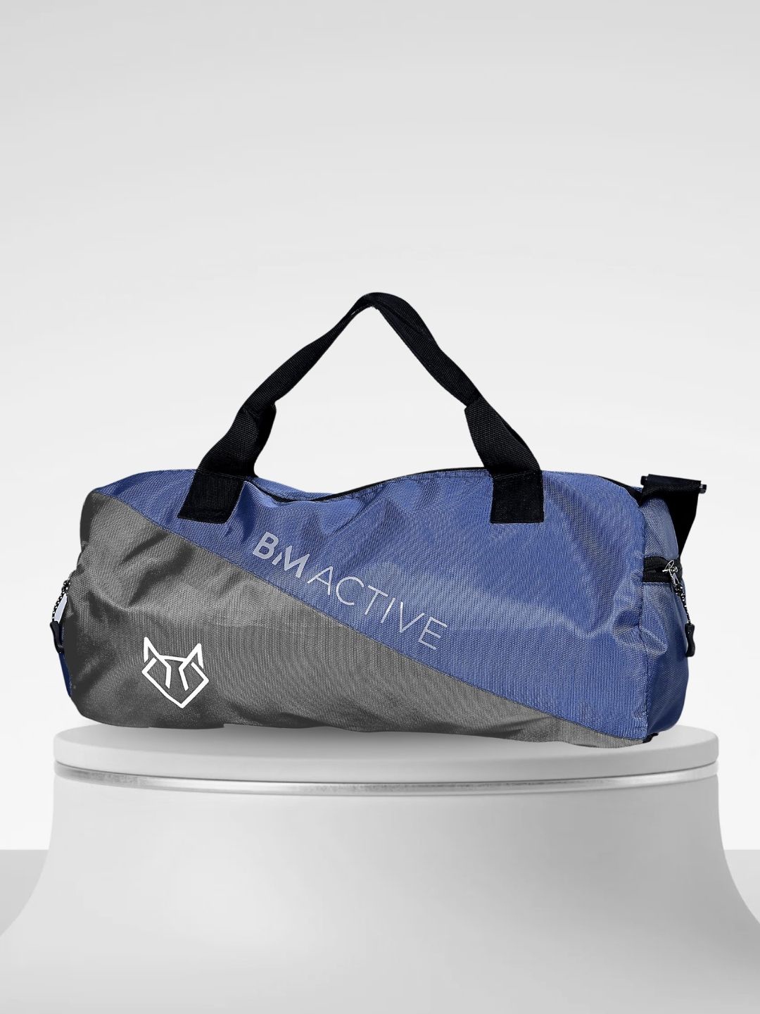 

Body Mechanics Textured Small Foldable Sports or Gym Duffel Bag, Navy blue