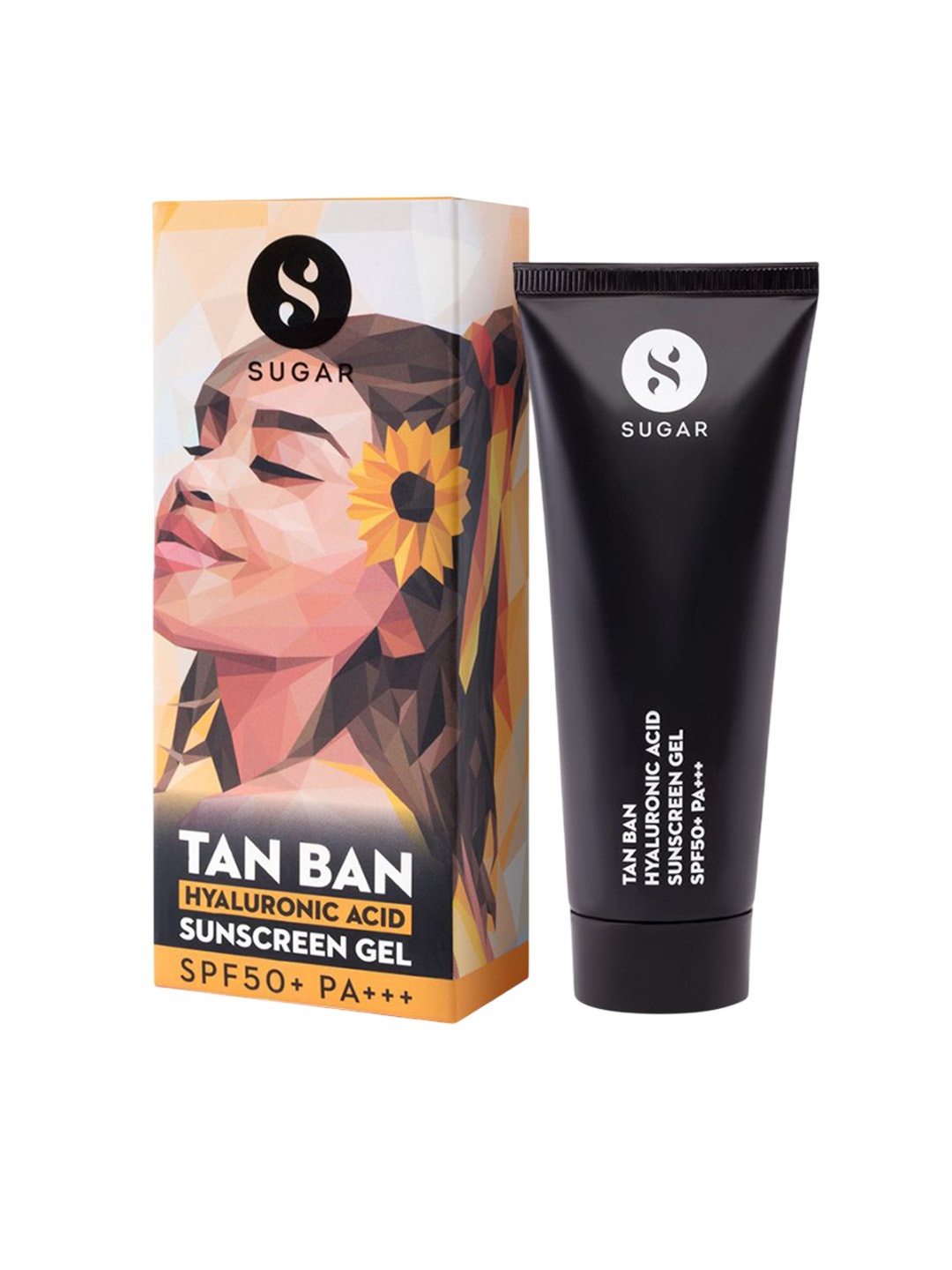 

SUGAR Tan Ban Hyaluronic Acid SPF 50 PA+++ Sunscreen Gel- 50 ml, Yellow