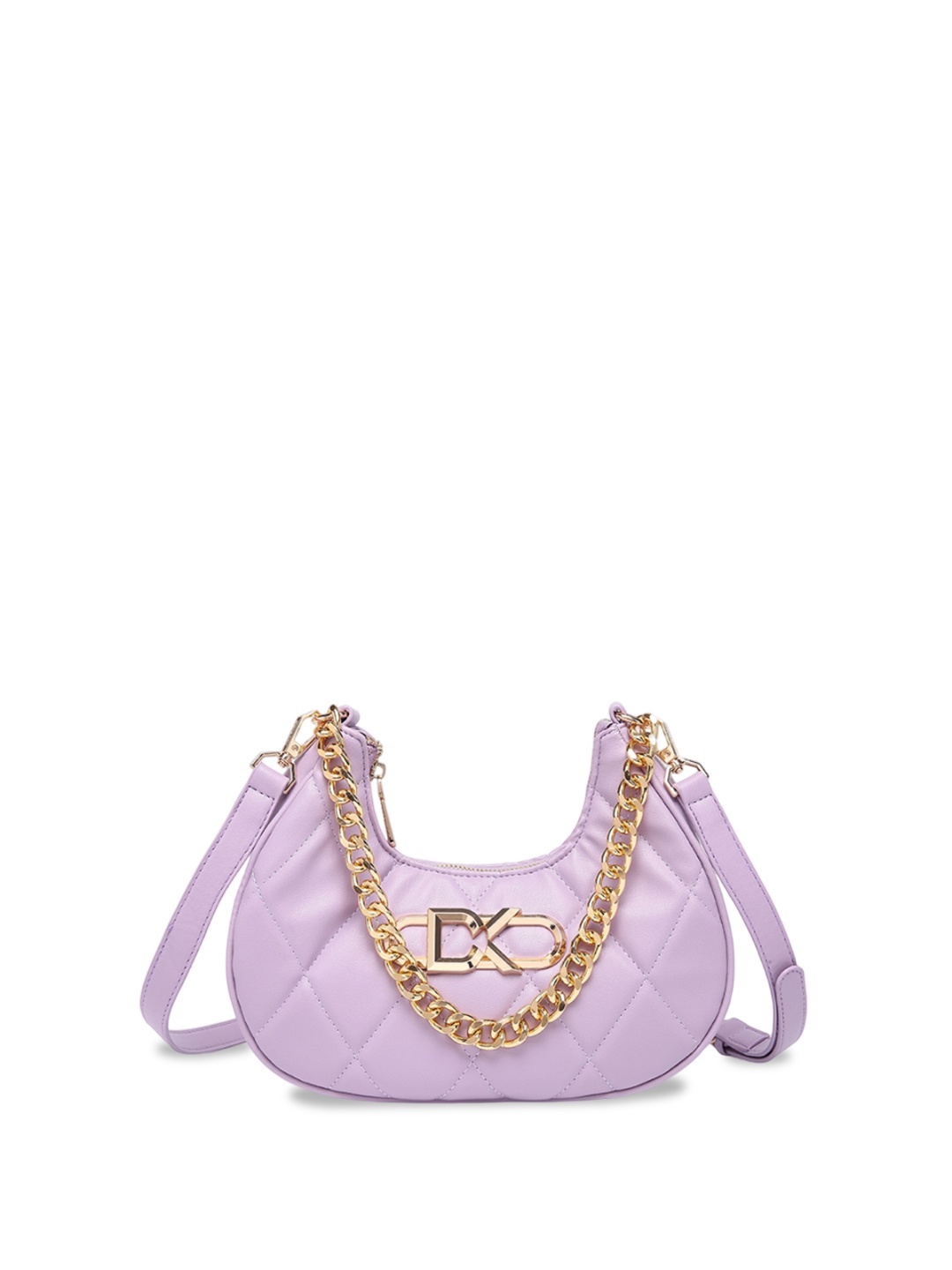

Diana Korr Swagger Shoulder Bag with Quilted, Purple