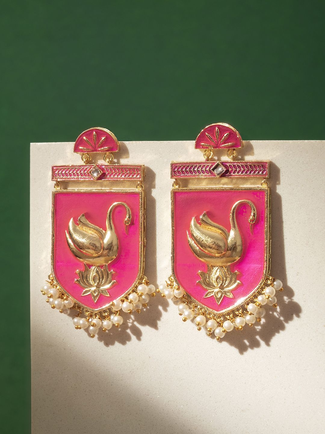 

TEEJH Contemporary Drop Earrings, Fuchsia