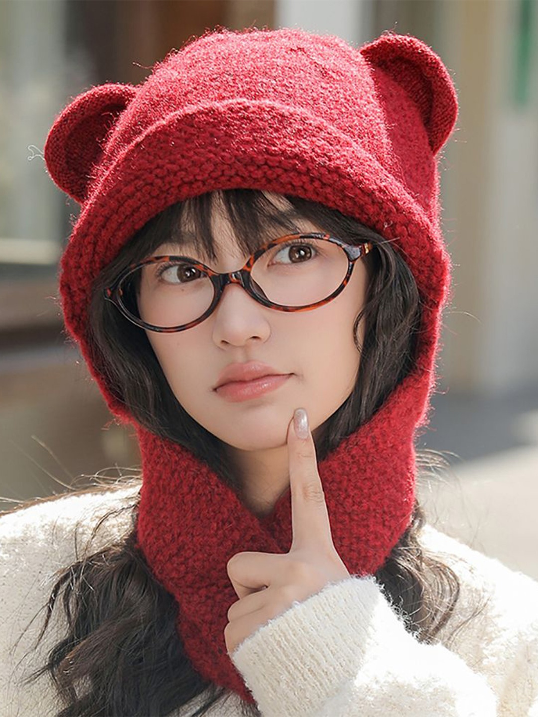 

StyleCast x Revolte Women Solid Beanie, Red