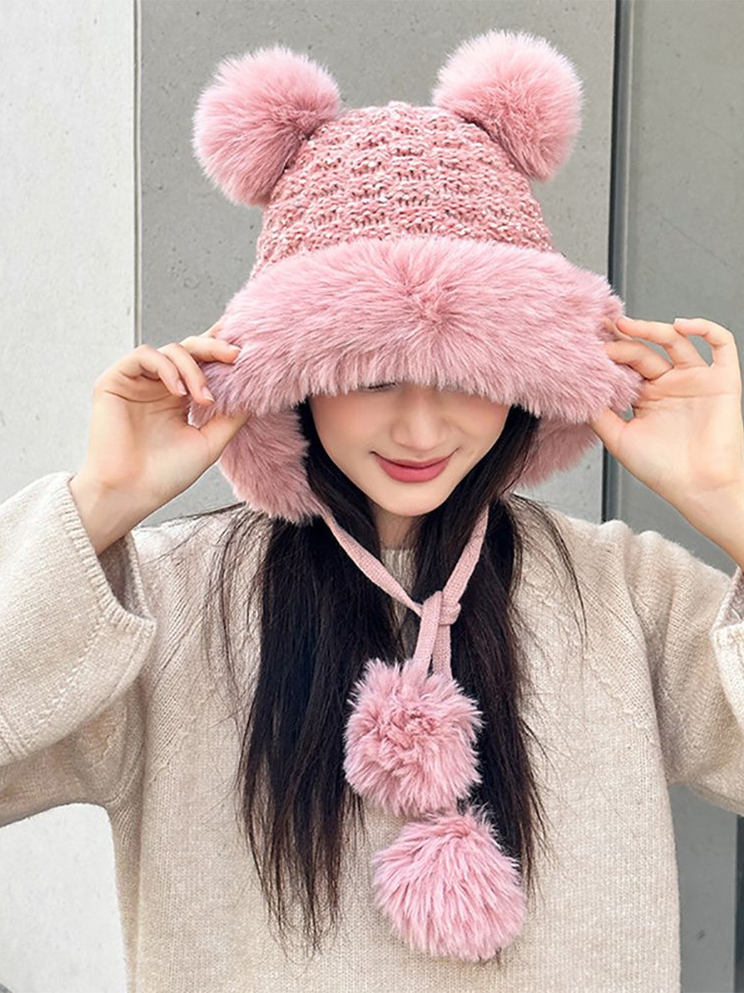 

StyleCast x Revolte Women Solid Beanie, Pink