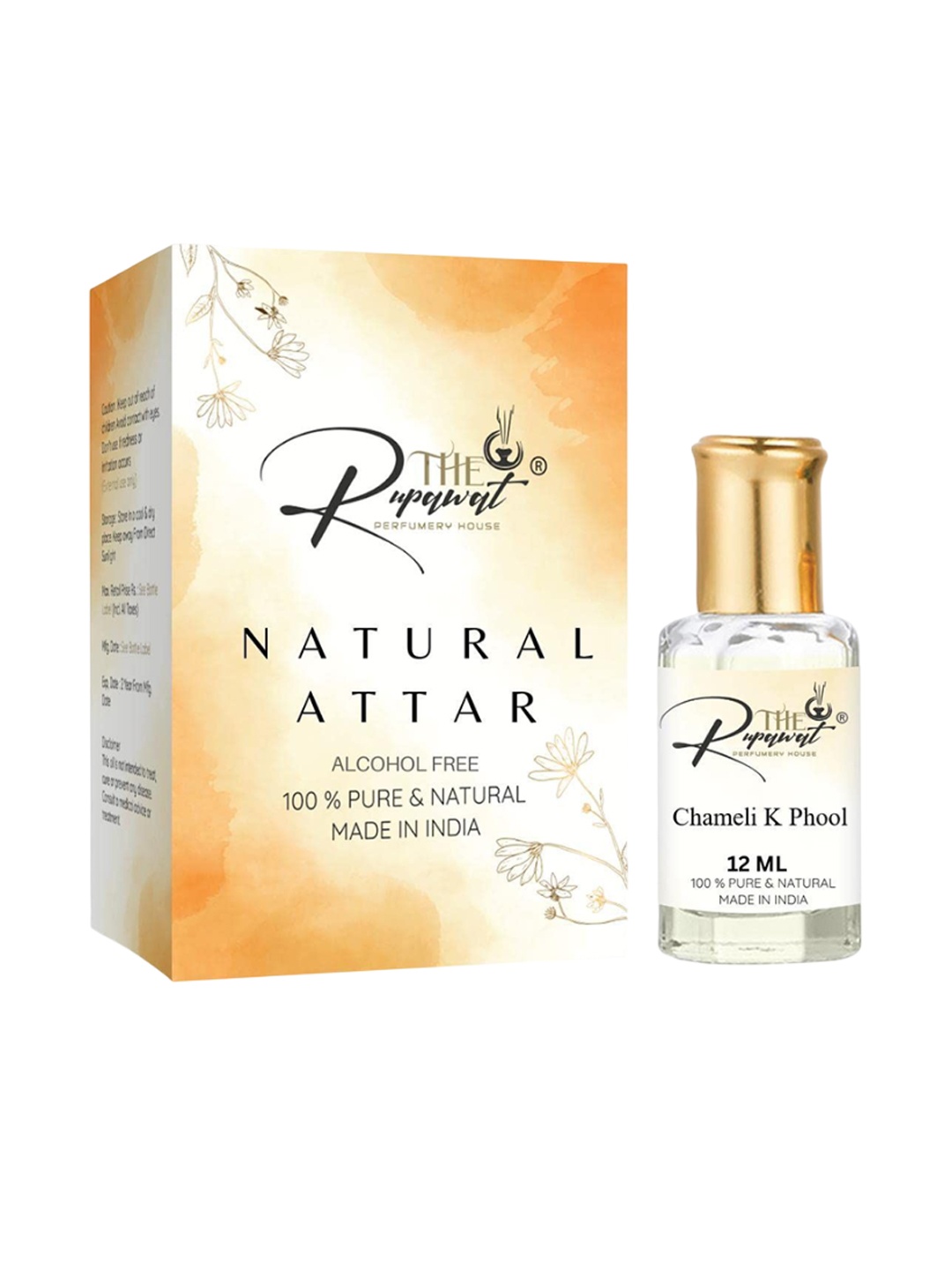 

THE RUPAWAT Chameli K Phool Perfumery House Attar - 12 ml, Transparent