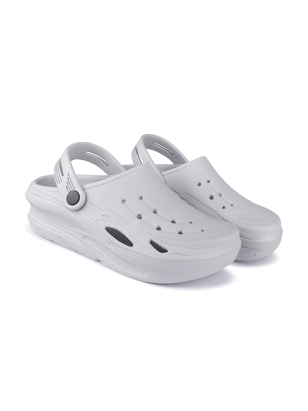 

BERSACHE Men Rubber Clogs, Grey