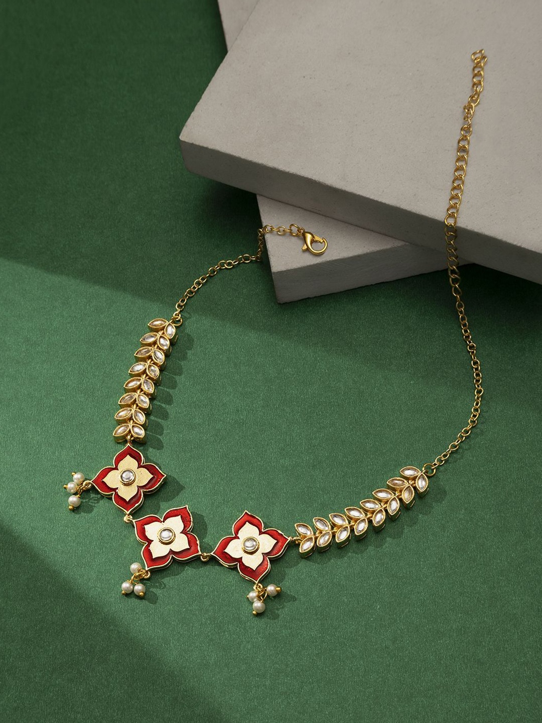 

TEEJH Gold-Plated Handcrafted Necklace