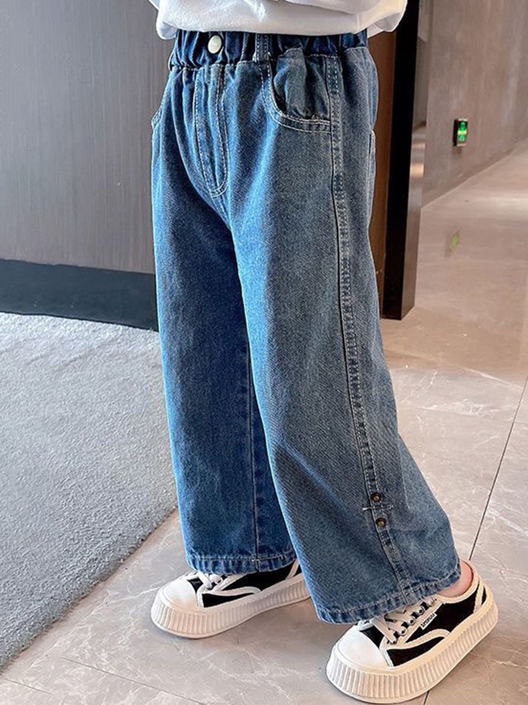 

FOREVER FRIDAY Boys Cotton Comfort Regular Fit Mid-Rise Jeans, Blue