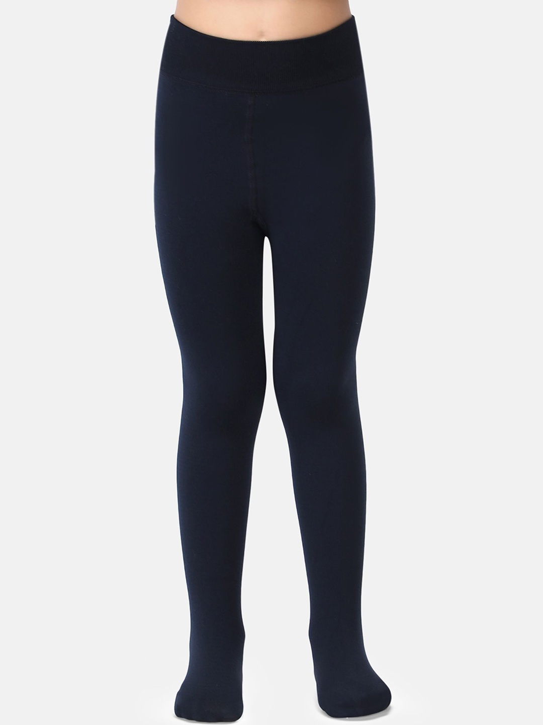 

N2S NEXT2SKIN Girls Winter Warm Fur Stretchable Thermal Stockings, Navy blue