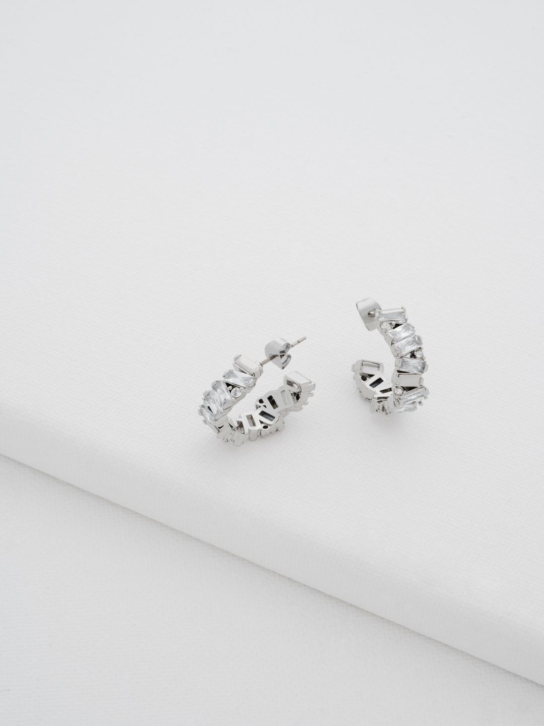 

Ted Baker Contemporary Hoop Earrings, Silver