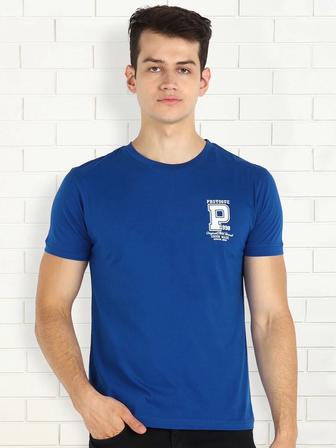 

Provogue Men Pockets T-shirt, Blue