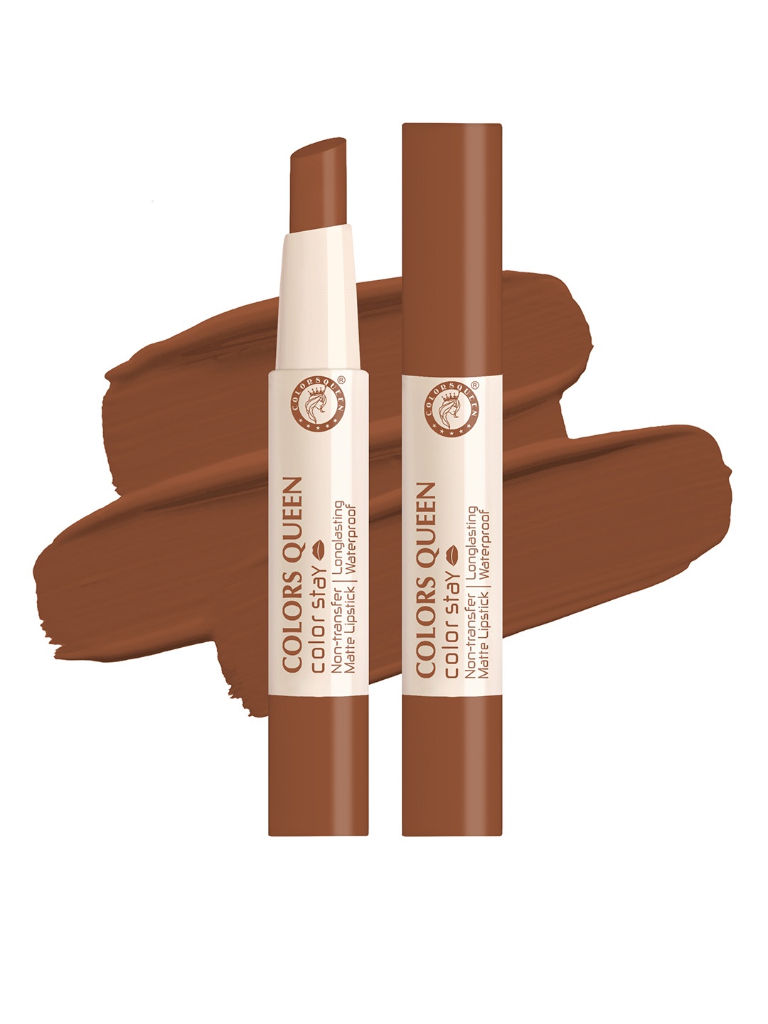 

Colors Queen Color Stay Non-Transfer Waterproof Matte Lipstick - Coffee 14, Coffee brown